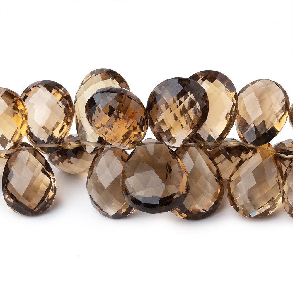 12x8-17x12mm Dark Whiskey Quartz Faceted Pear Beads 14 inch 87 pieces AAA (ONLINE ORDER ONLY)