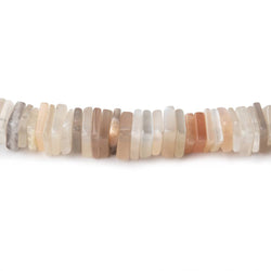 4-5mm Multi Color Moonstone Plain Square Heshi Beads 15 inch 200 pieces (ONLINE ORDER ONLY)