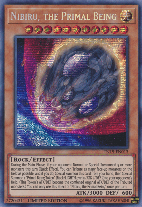 Nibiru, the Primal Being [TN19-EN013] Prismatic Secret Rare (ONLINE ORDER ONLY)