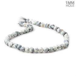 7mm Dendritic Opal Modified Round Beads 14 inch 52 pieces with 1mm Drill Hole (ONLINE ORDER ONLY)