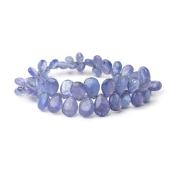 7x5-11x8mm Tanzanite Beads Plain Pear Beads 8 inch 56 pieces A