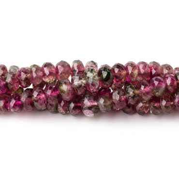 3-6mm Multi Color Tourmaline Faceted Rondelle Beads 16 inch 157 pieces AAA (ONLINE ORDER ONLY)