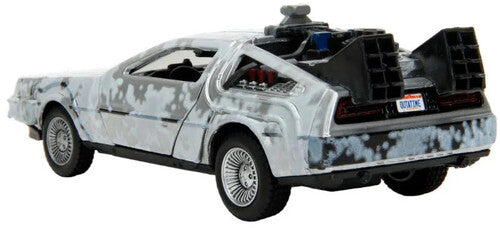 Back to the Future die-cast 1:32 scale "Hollywood Rides" DeLorean Time Machine (Frost Covered) (ONLINE ORDER ONLY)