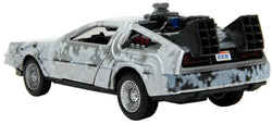 Back to the Future die-cast 1:32 scale "Hollywood Rides" DeLorean Time Machine (Frost Covered) (ONLINE ORDER ONLY)