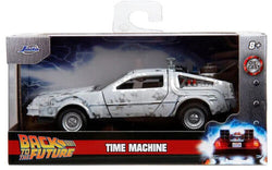Back to the Future die-cast 1:32 scale "Hollywood Rides" DeLorean Time Machine (Frost Covered) (ONLINE ORDER ONLY)