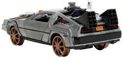 Back to the Future Part III die-cast 1:32 scale "Hollywood Rides" DeLorean Time Machine (railroad) (ONLINE ORDER ONLY)