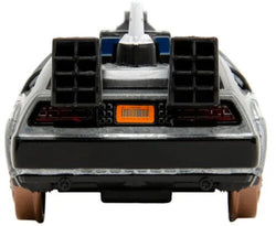 Back to the Future Part III die-cast 1:32 scale "Hollywood Rides" DeLorean Time Machine (railroad) (ONLINE ORDER ONLY)