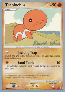 Trapinch LV.9 (115/132) (Stallgon - David Cohen) [World Championships 2009] (Online Only)