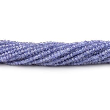 1.8mm Tanzanite Micro Faceted Cube Beads 12.75 inch 170 pieces (ONLINE ORDER ONLY)