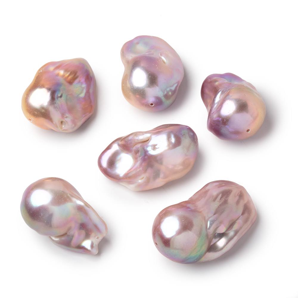 18-25mm Lilac Peach Ultra Baroque Focal Beads 1 piece AA (ONLINE ORDER ONLY)