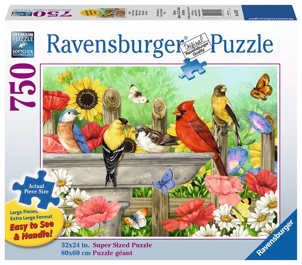 Puzzle: Large Format - Bathing Birds (ONLINE ORDER ONLY)