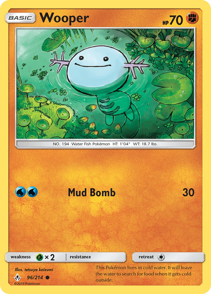 Wooper (96/214) [Sun & Moon: Unbroken Bonds] (Online Only)