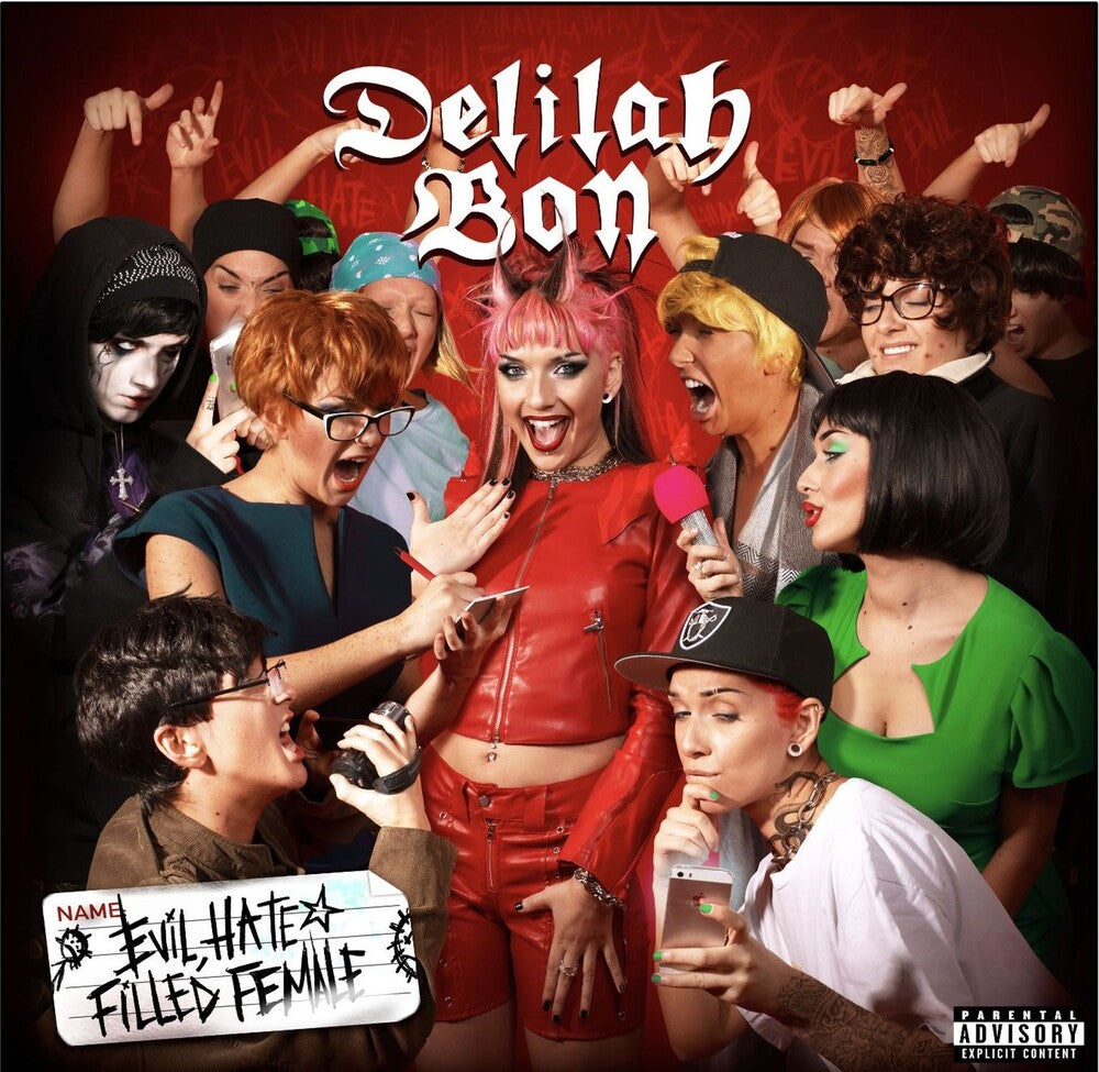 Evil, Hate Filled Female - Red & Neon Green Vinyl [LP]