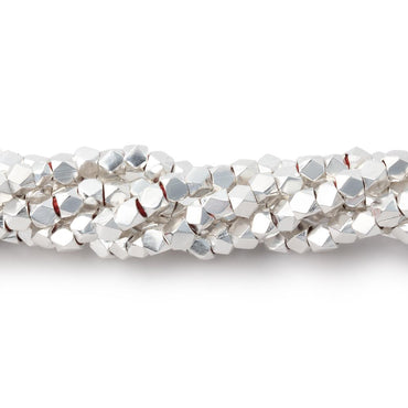 3mm Hand Polished Faceted Nugget Beads 8 inch 72 pieces (ONLINE ORDER ONLY)