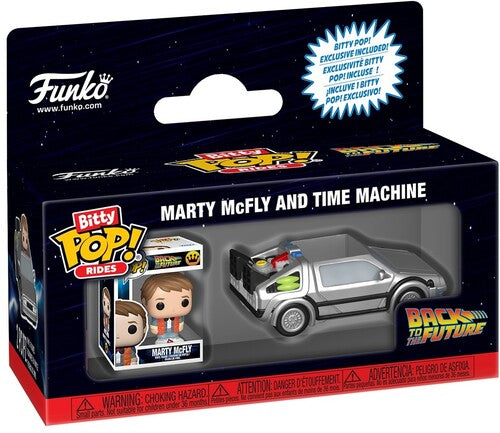 Funko Bitty POP! Rides: Back to the Future Marty McFly and Time Machine (ONLINE ORDER ONLY)
