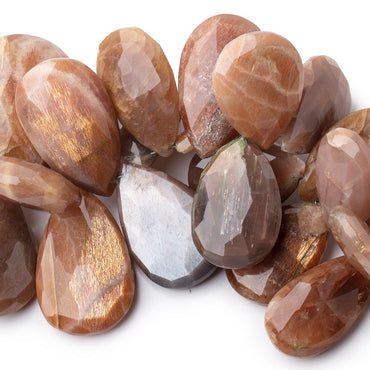 23x15-32x20mm Feldspar Faceted Pear Beads 7 inch 34 pieces (ONLINE ORDER ONLY)