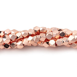 4mm Hand Polished Faceted Nugget Beads 8 inch 45 pieces (ONLINE ORDER ONLY)