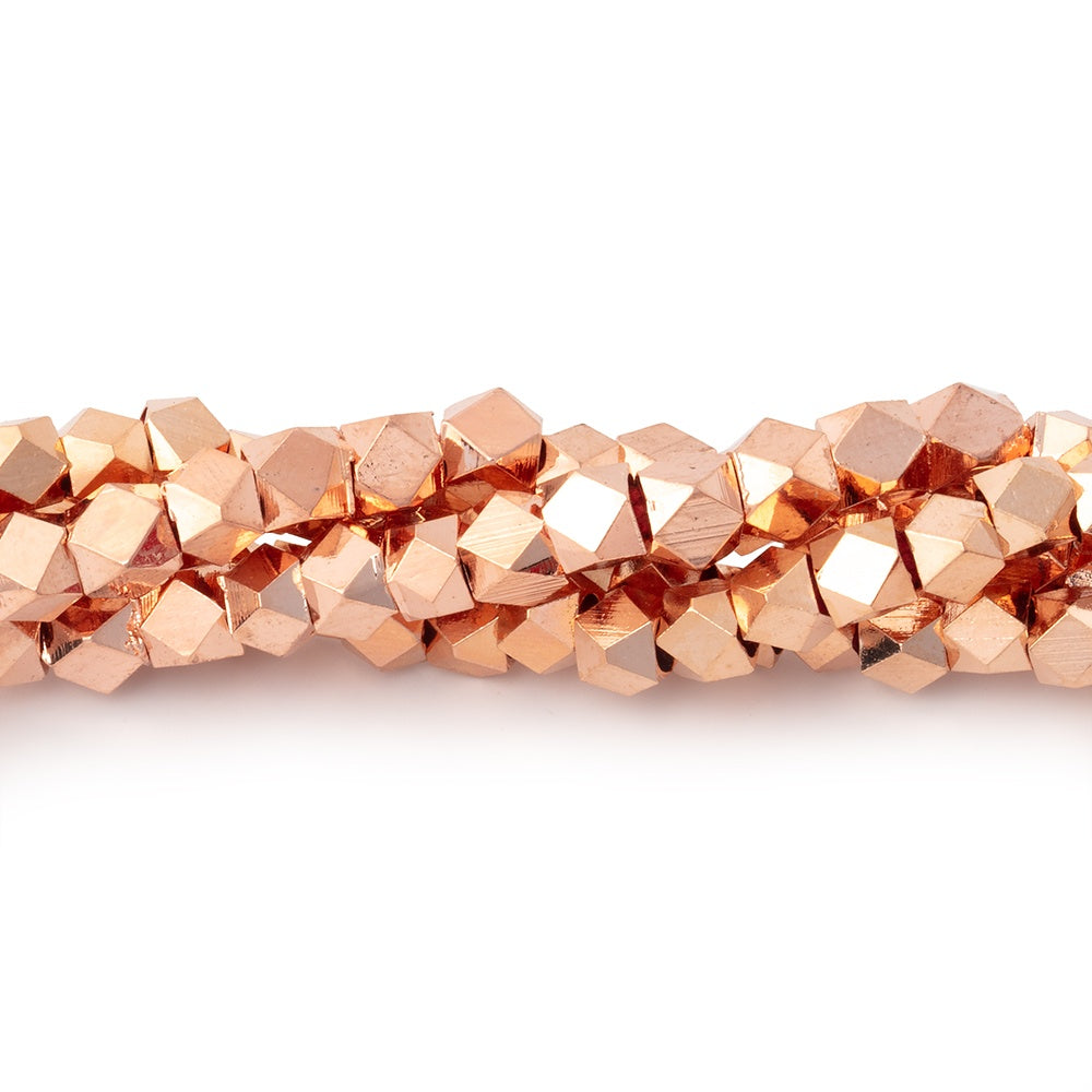 4mm Shiny Faceted Nugget Beads 8 inch 47 pieces (ONLINE ORDER ONLY)