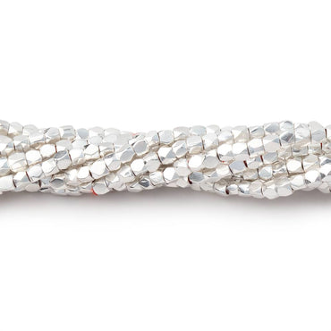 2mm Hand Polished Faceted Nugget Beads 8 inch 90 pieces (ONLINE ORDER ONLY)