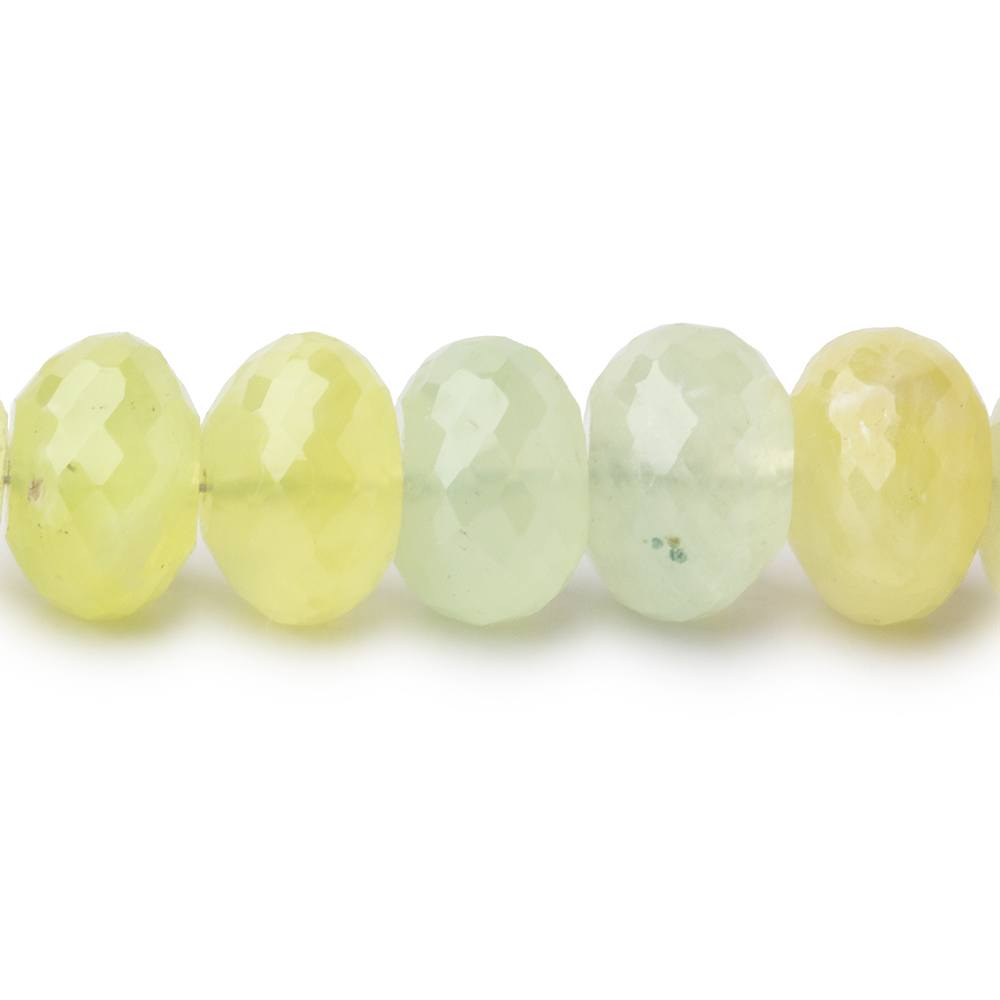 8-10mm Prehnite Faceted Rondelle Beads 16 inch 67 pieces (ONLINE ORDER ONLY)