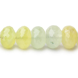 8-10mm Prehnite Faceted Rondelle Beads 16 inch 67 pieces (ONLINE ORDER ONLY)