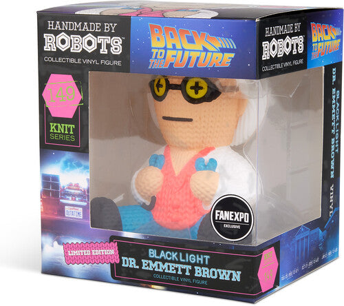 Back to the Future Dr. Emmett Brown with Jumper Cables Collectible Vinyl Figure (Limited Edition Blacklight / Fan Expo Convention Exclusive) - #149 (ONLINE ORDER ONLY)