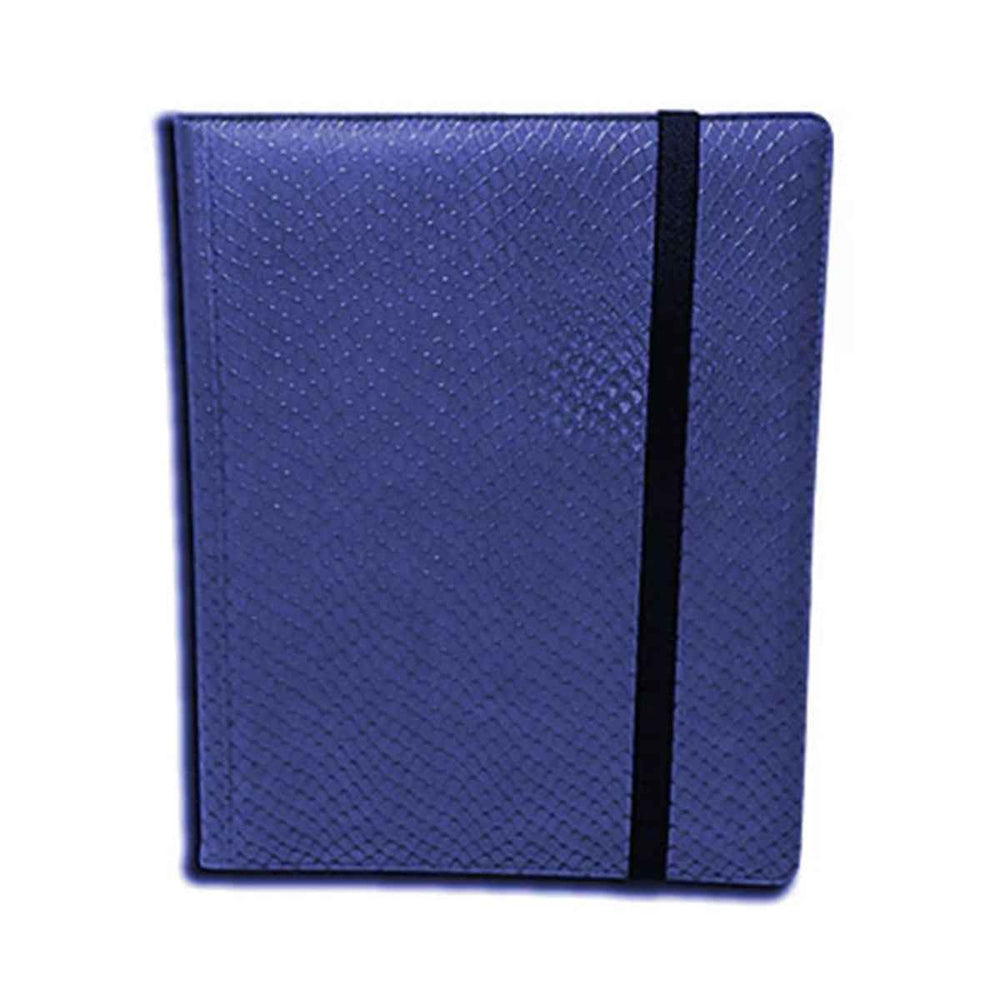 9 Pocket Dragon Hide Blue Binder
