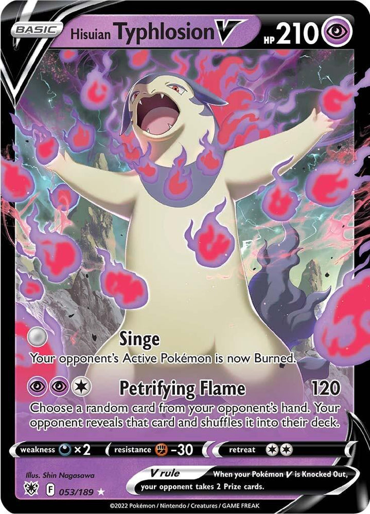 Hisuian Typhlosion V (053/189) [Sword & Shield: Astral Radiance] (Online Only)