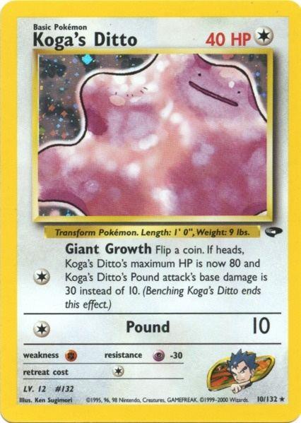Koga's Ditto (10/132) [Gym Challenge Unlimited] (Online Only)