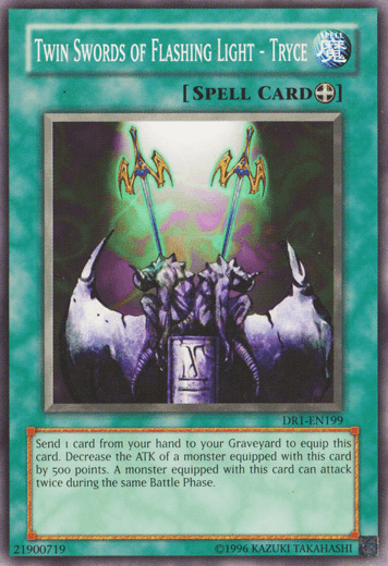 Twin Swords of Flashing Light - Tryce [DR1-EN199] Common (ONLINE ORDER ONLY)