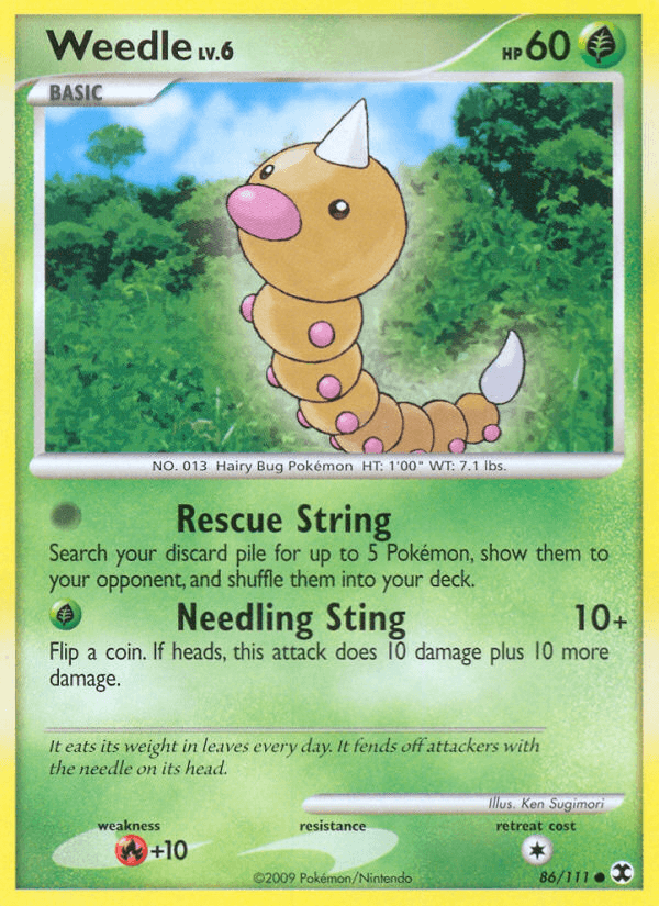 Weedle (86/111) [Platinum: Rising Rivals] (Online Only)