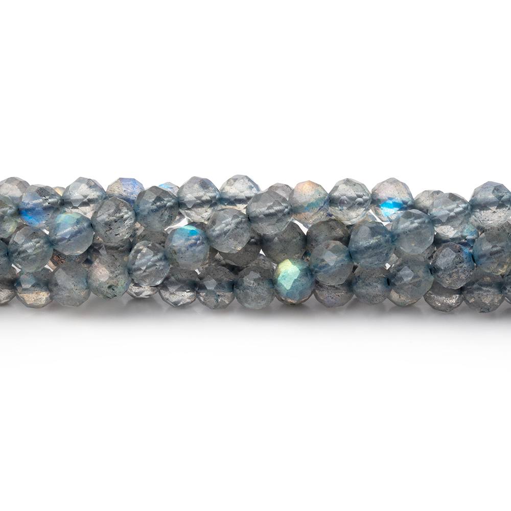 4.3mm Labradorite Micro Faceted Rounds 12.5 inch 75 beads AAA (ONLINE ORDER ONLY)