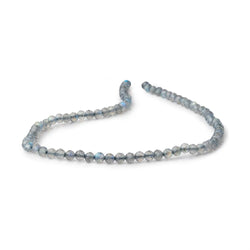 4.3mm Labradorite Micro Faceted Rounds 12.5 inch 75 beads AAA (ONLINE ORDER ONLY)