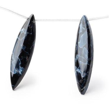 39x9x7mm Pietersite Plain Marquise Focal Beads Set of 2 (ONLINE ORDER ONLY)