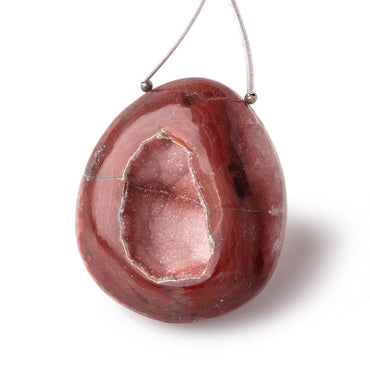 43x36mm Cranberry Red Agate Drusy Freeform Focal 1 piece (ONLINE ORDER ONLY)