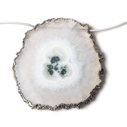 43x43-44x44mm Black Gold Leafed Solar Quartz Slices AAA Grade 4 pieces (ONLINE ORDER ONLY)