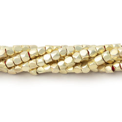 3mm Hand Polished Faceted Nugget Beads 8 inch 72 pieces (ONLINE ORDER ONLY)