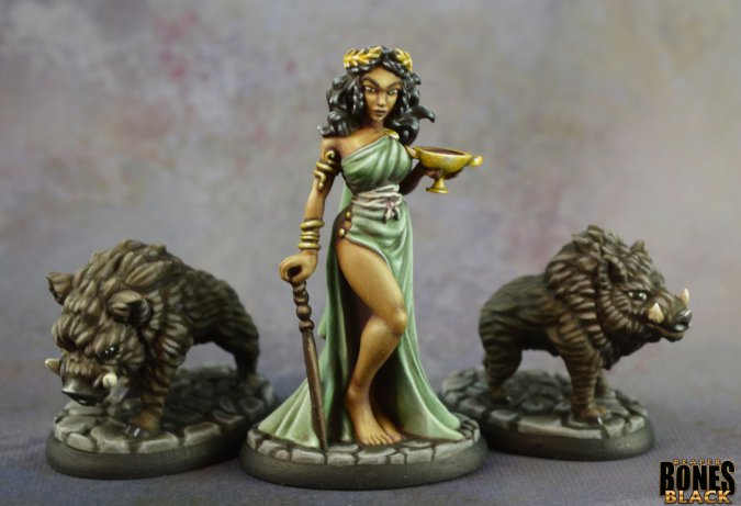 Reaper Bones Black: Circe and Pigs (ONLINE ORDER ONLY)