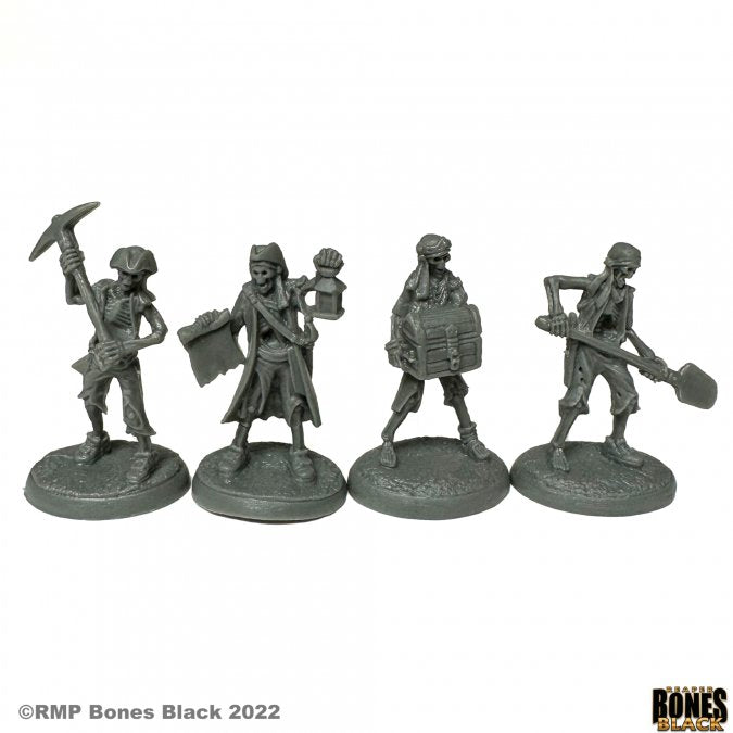 Reaper Bones Black: Skeletal Treasure Crew (4) (ONLINE ORDER ONLY)