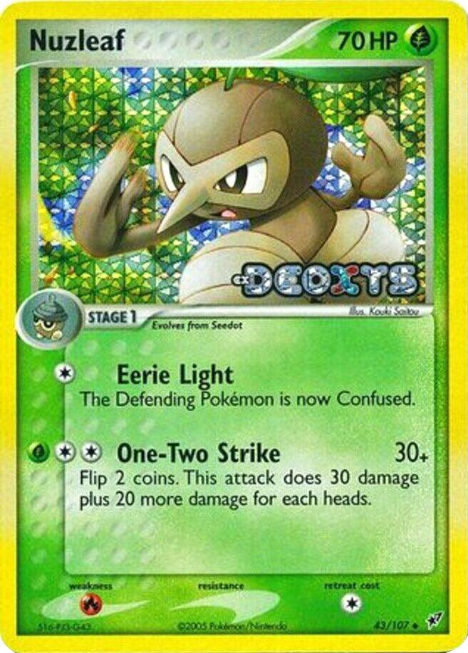 Nuzleaf (43/107) (Stamped) [EX: Deoxys] (Online Only)