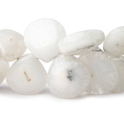 18-28mm Peacock Solar Quartz Plain Heart Beads 7 inch 22 pieces (ONLINE ORDER ONLY)