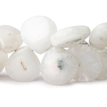 18-28mm Peacock Solar Quartz Plain Heart Beads 7 inch 22 pieces (ONLINE ORDER ONLY)