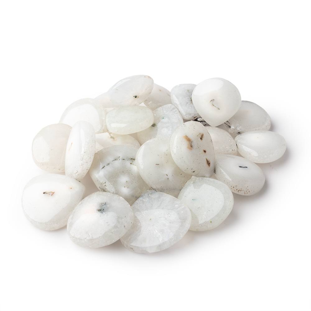 18-28mm Peacock Solar Quartz Plain Heart Beads 7 inch 22 pieces (ONLINE ORDER ONLY)