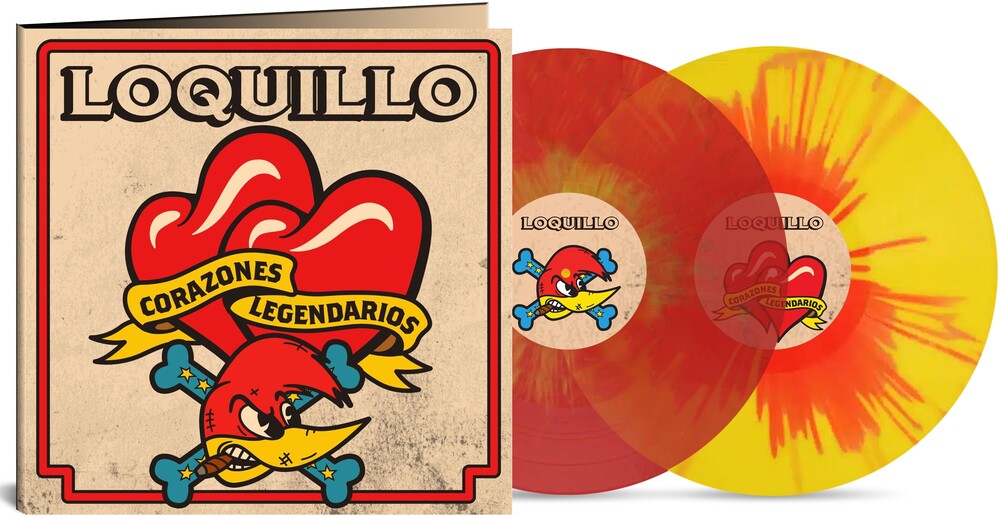 Corazones Legendarios - Red & Yellow Splatter [LP]