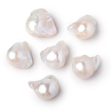 25x16-30x17mm White Ultra Baroque Freshwater Pearl Focal 1 piece AA (ONLINE ORDER ONLY)