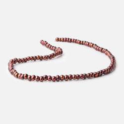 5mm Bing Cherry Red 2.5mm Large Hole Off Round Pearls 15 inch 122 Beads (ONLINE ORDER ONLY)