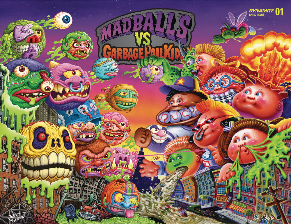 Madballs Vs Garbage Pail Kids #1 E 1:10 Joe Simko Wrap Variant (07/20/2022) Dynamite (ONLINE ORDER ONLY)