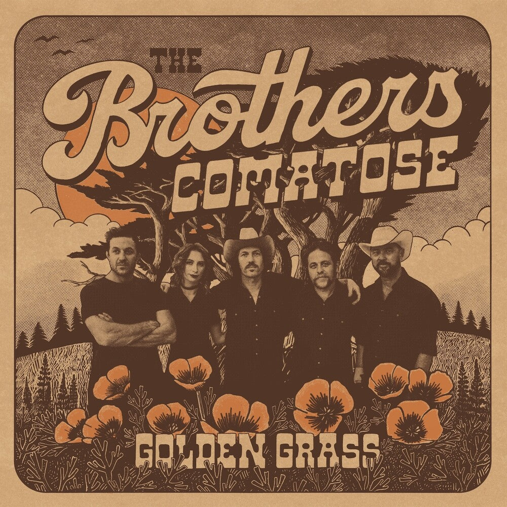 Golden Grass - Splattered Orange & Blue [Colored Vinyl]