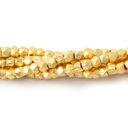 3.5mm Hand Cut Faceted Nugget Beads 8 inch 57 pieces (ONLINE ORDER ONLY)