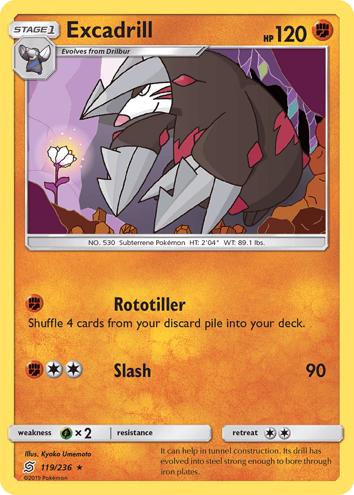Excadrill (119/236) [Sun & Moon: Unified Minds] (Online Only)